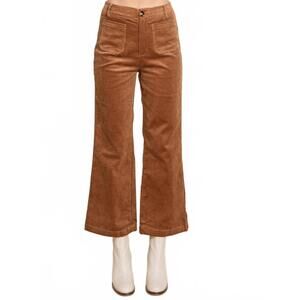 NEW ROLYPOLY corduroy wide leg high rise pants in camel